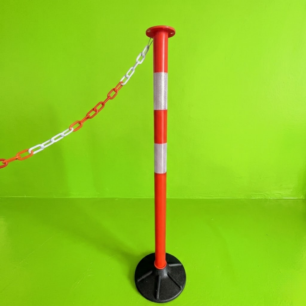 Base Guard Portable Warning Post with Weighted Base