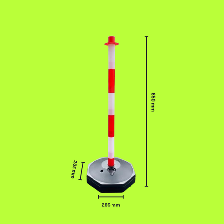 Base Guard Portable Warning Post with Weighted Base