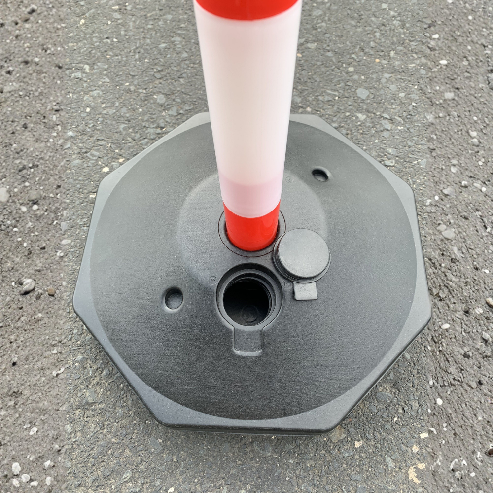 Base Guard Portable Warning Post with Weighted Base
