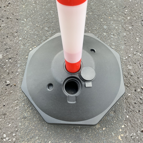 Base Guard Portable Warning Post with Weighted Base