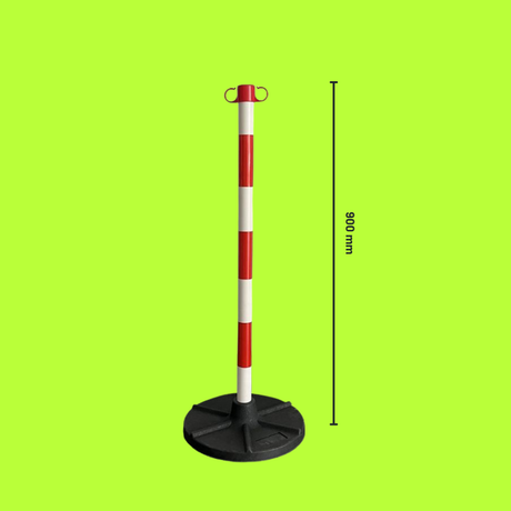 Base Guard Portable Warning Post with Weighted Base