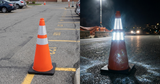 Base Guard Reflective Traffic Cone with High Strength Film - 900mm