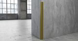 Base Guard Stainless Steel Reinforced Rubber Corner Guard