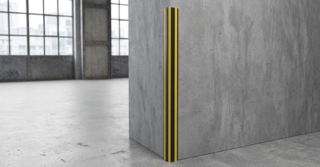 Base Guard Stainless Steel Reinforced Rubber Corner Guard