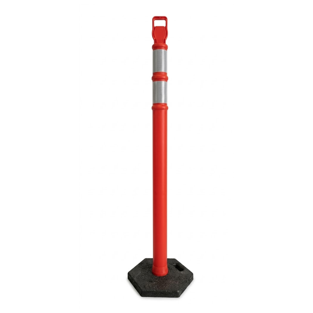 Base Guard Traffic Delineator Post with Weighted Base
