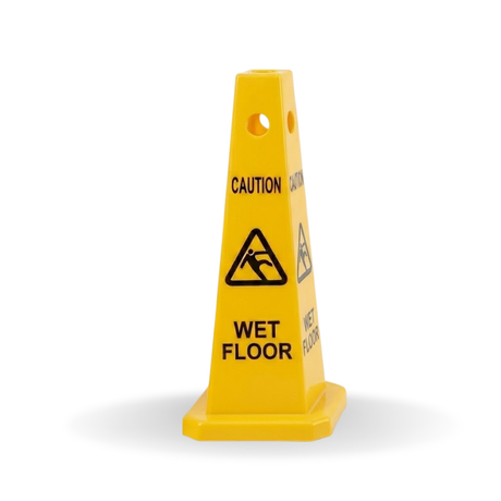 Base Guard Wet Floor Caution Cone on white background