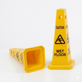 Two Base Guard Wet Floor Caution Cone on the white background