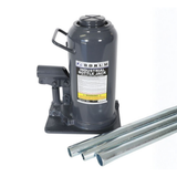 Front view of Borum Industrial Hydraulic Bottle Jack - 30 Tonne Capacity