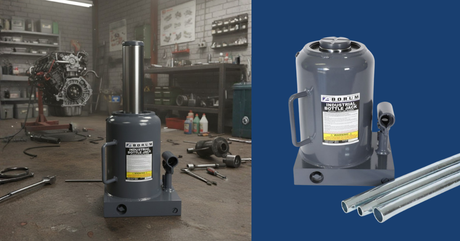Borum Industrial Hydraulic Bottle Jack - 50 Tonne Capacity