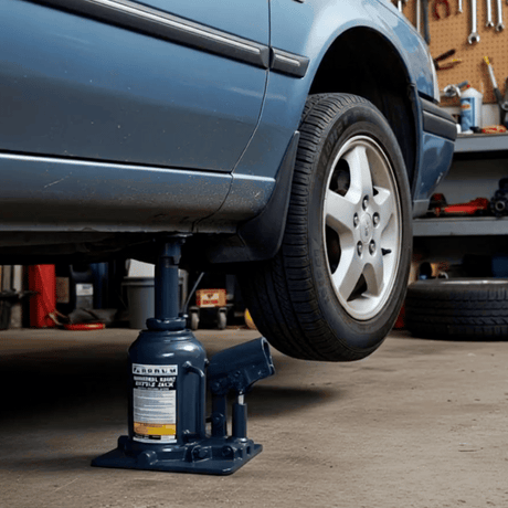 Borum Industrial Hydraulic Squat Bottle Jack - 20 Tonne Capacity