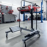 Borum Industrial Hydraulic Steel Wheel Dolly - 1200kg Capacity
