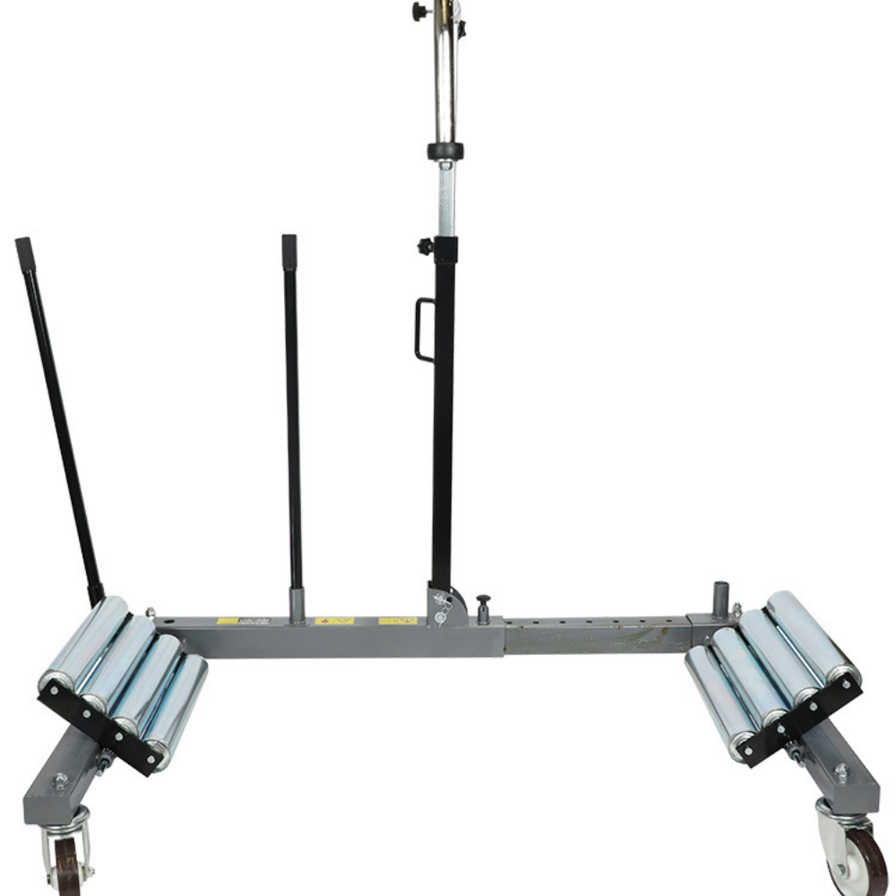 Borum Industrial Hydraulic Steel Wheel Dolly - 1200kg Capacity