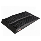 Black rubber ramps with 'Bullett' branding on a white background