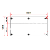 Barrier Group Steel Driveway Kerb Plate 415mm x 800mm - Galvanised