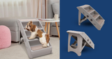 Furtastic 50cm Anti-Slip Foldable Pet Steps & Stairs - Grey