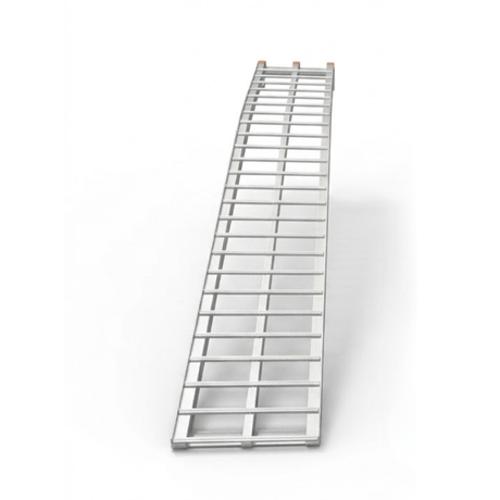 Heeve® 250kg 2.23m x 300mm Curved Non-Folding Aluminium Loading Ramp on white background