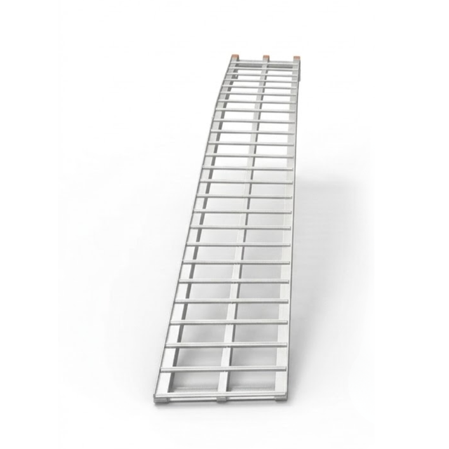 Heeve® 250kg 2.23m x 300mm Curved Non-Folding Aluminium Loading Ramp on white background