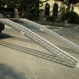 Heeve® 500kg 2.23m x 300mm Curved Non-Folding Aluminium Loading Ramps - Pair