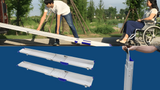 Heeve 3-Piece Telescopic Aluminium Wheelchair Ramps