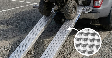 Heeve 400kg Straight Non-Folding Aluminium Loading Ramp - Pair