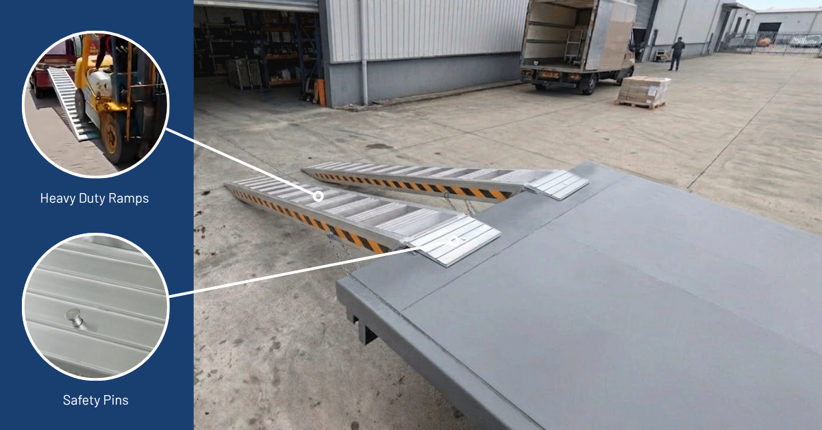 Heeve aluminium loading ramps range chart: sizes and capacities for each model