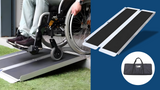 Heeve Aluminium Single-Fold Premium Wheelchair Ramp with Carry Bag