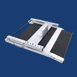 Folded view of Heeve® Folding Aluminium Dog Water Ramp for Boats & Docks