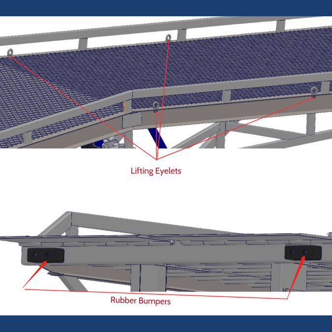 Grated Ramps Heeve Forklift Dock Ramp/Yard Ramp with Grated Surface - Hydraulic ...