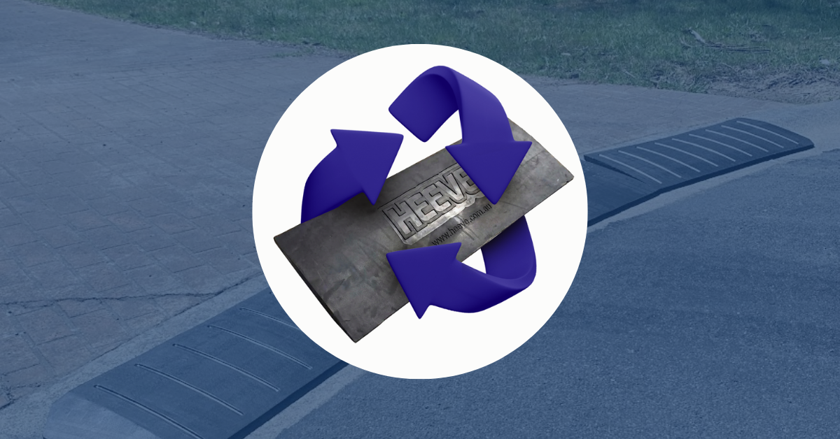 Durable recycled rubber driveway ramp for rolled-edge kerbs