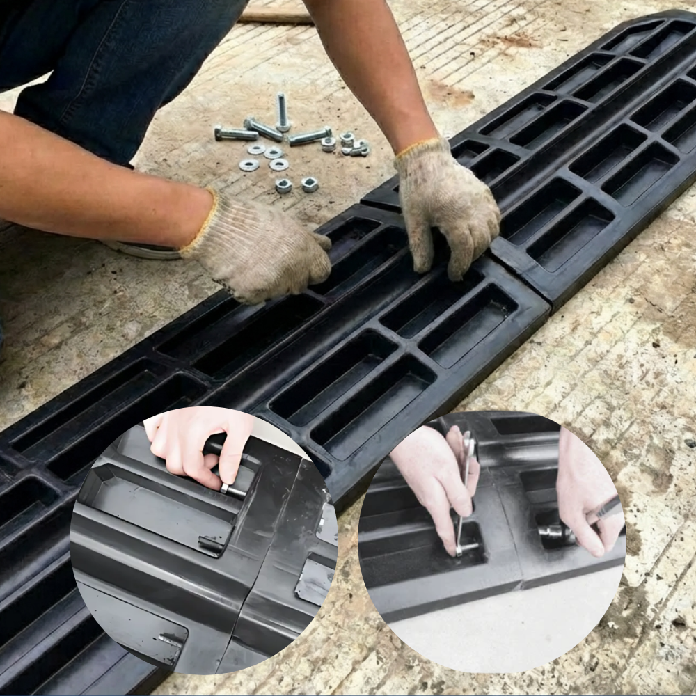 Heeve® Premium Rubber Driveway Ramp 1.2m - Centre Module