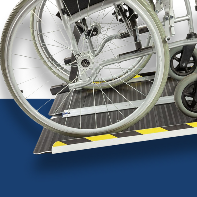 Heeve® Single Fold Wheelchair Ramp with Polyester Resin Surface – Ramp ...