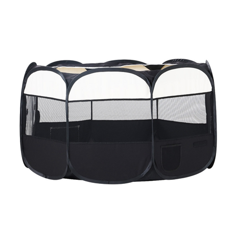 i.Pet 8 Panel Playpen Enclosure Crate Puppy Fence 3XL - playpen side view with mesh panels