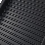 Close-up of a black plastic ramp