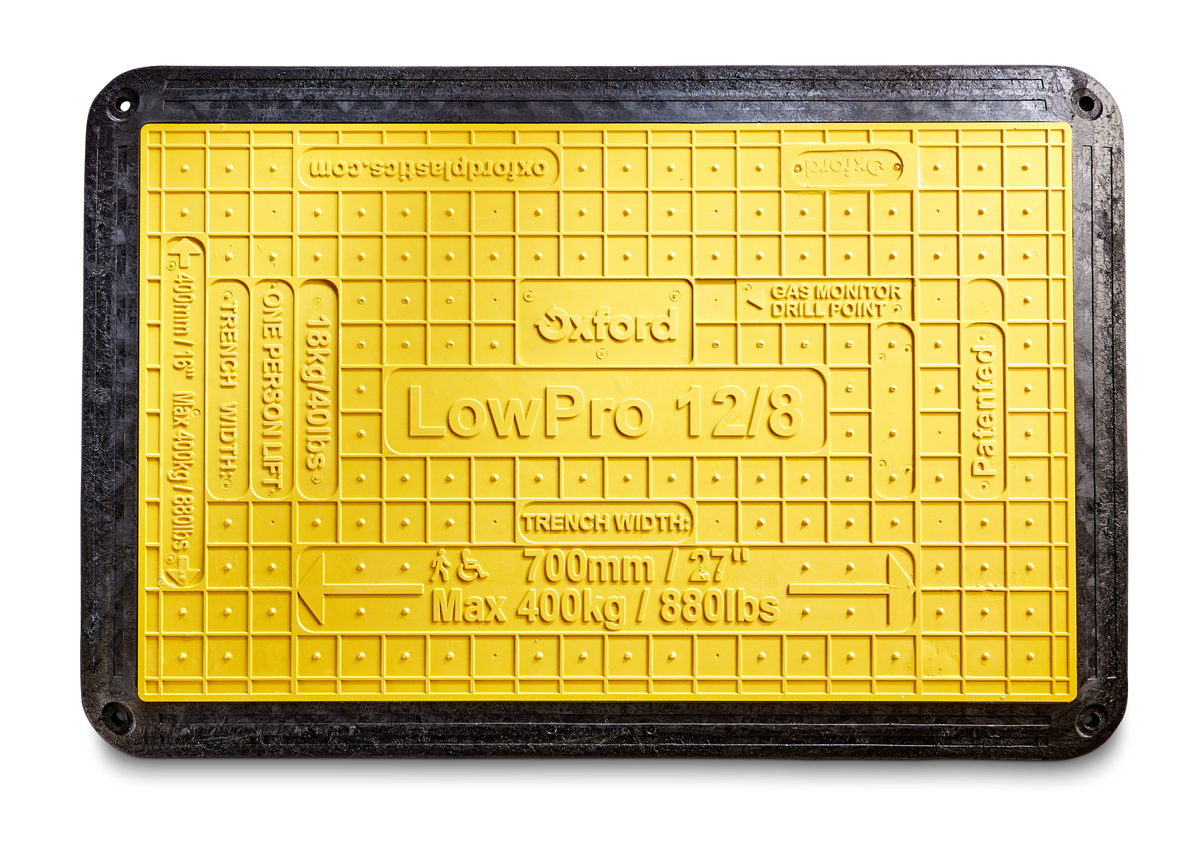 Oxford Plastics LowPro 12/8 trench cover seen from above