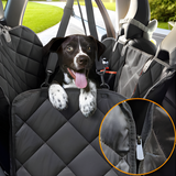 dog inside New Aim Premium Car Back Seat Protector Cover Hammock Type Zipper Mat