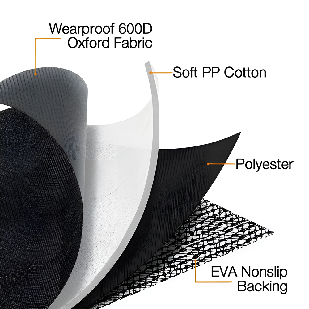 materials of New Aim Premium Car Back Seat Protector Cover Hammock Type Zipper Mat
