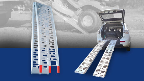 Heeve 2.3m x 340kg Aluminium Curved Folding Loading Ramp