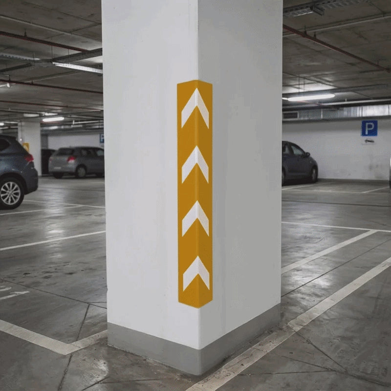Base Guard Reflective Plastic Corner Guard - video