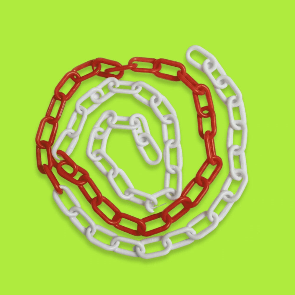 Base Guard Plastic Safety Barrier Chain - video