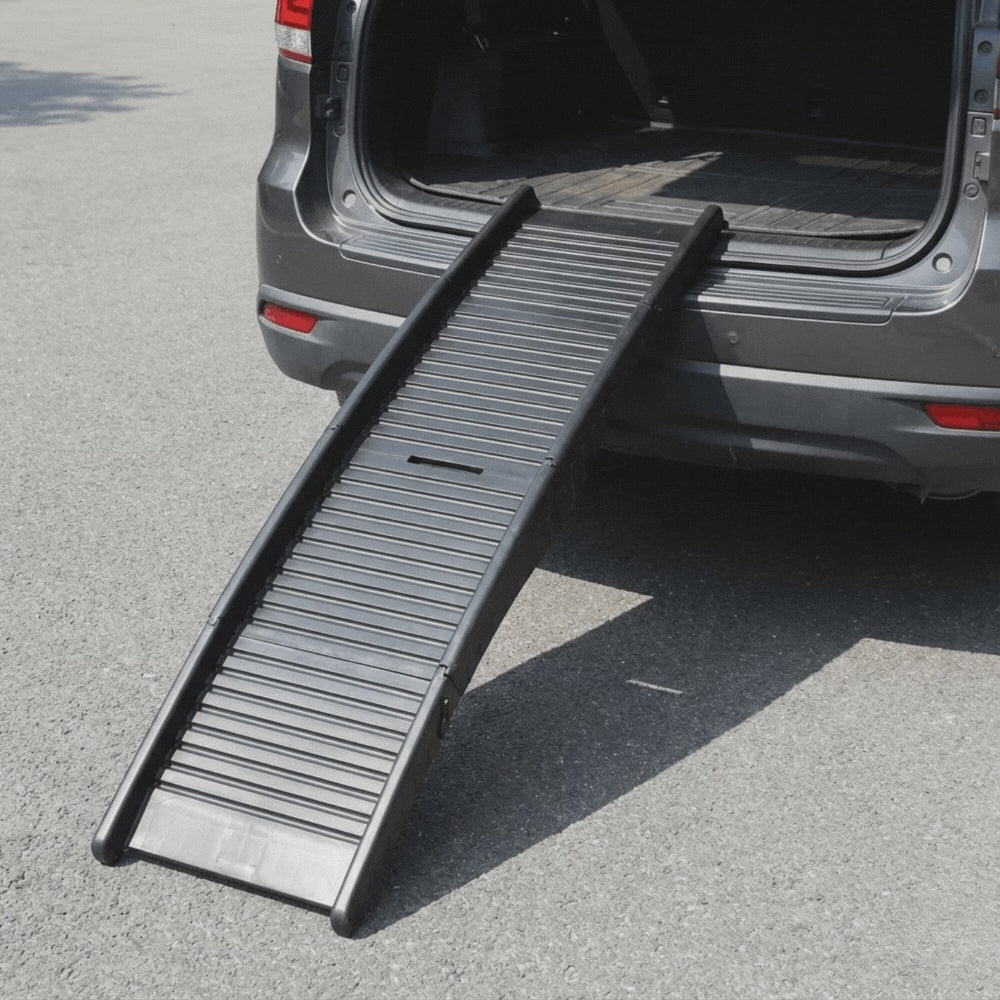 i.Pet Portable Folding Plastic Dog Ramp for Cars – Black - video