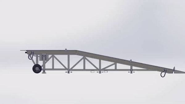 Heeve Forklift Dock Ramp/Yard Ramp with Grated Surface - Manual Model - video