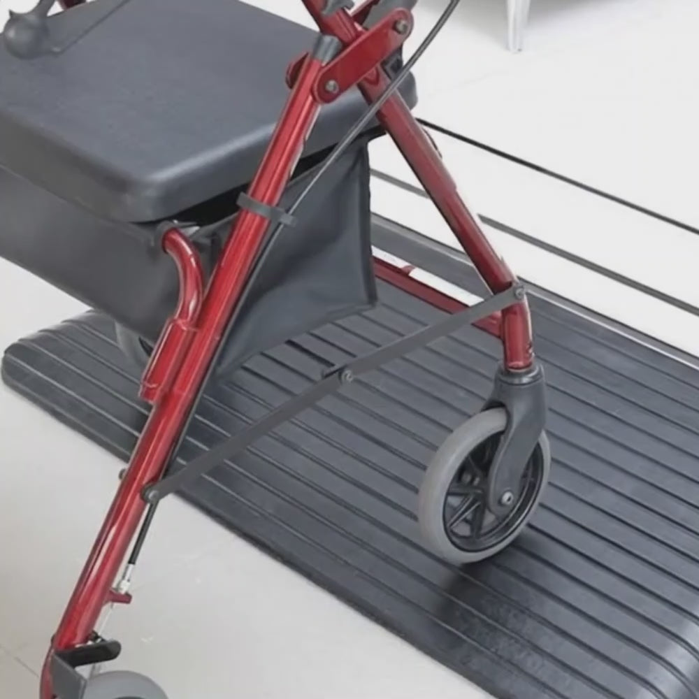 Heeve Rubber Wheelchair Threshold Ramp With Winged Edges