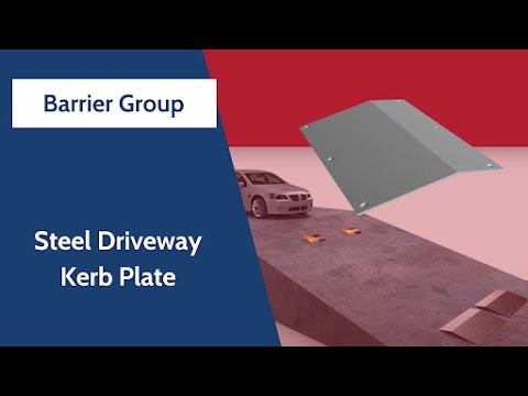 Barrier Group Steel Driveway Kerb Plate 600mm x 740mm - Galvanised