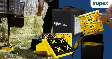 Supex RV Levelling Block Kit with Carry Bag - 8 Piece Set