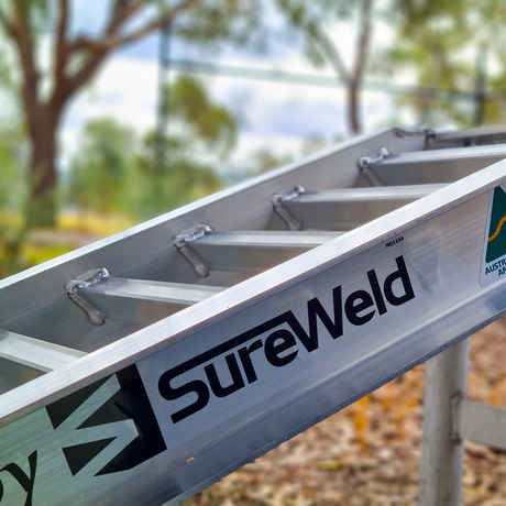 Sureweld 13-Tonne 3.7m x 660mm Rubber Series Aluminium Loading Ramps