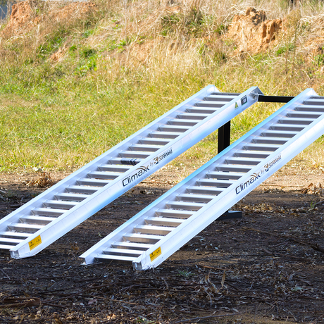 Sureweld 3-Tonne 3.3m x 400mm Rubber Series Aluminium Loading Ramps