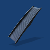 Black pet ramp on a blue background