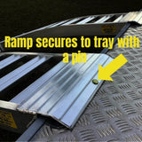 Whipps Heavy Duty Folding Aluminium Curved Mower Ramps - Whipps - Ramp Champ