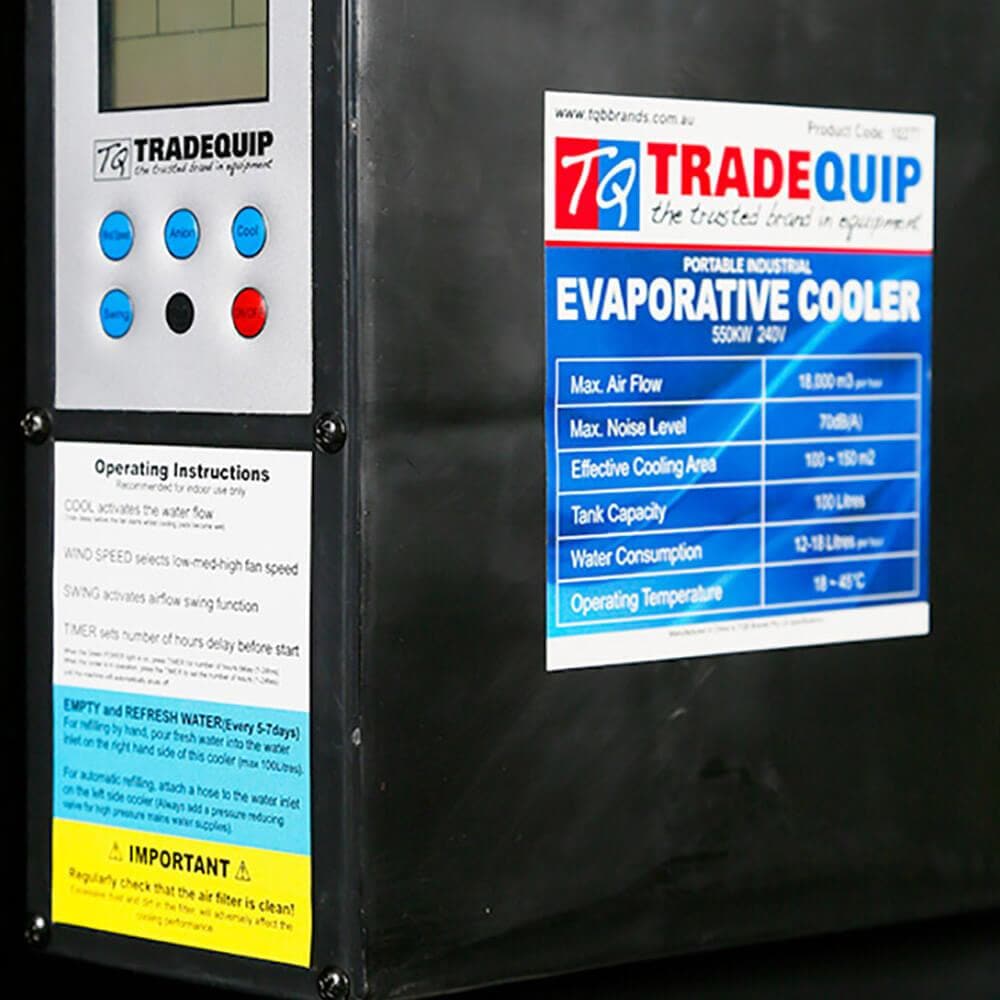 TradeQuip Workshop Equipment TradeQuip Professional Workshop Evaporative Cooler - 550W