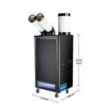 TradeQuip Portable Industrial Air Conditioner, 2.7KW - 6.5KW - TradeQuip - Ramp Champ